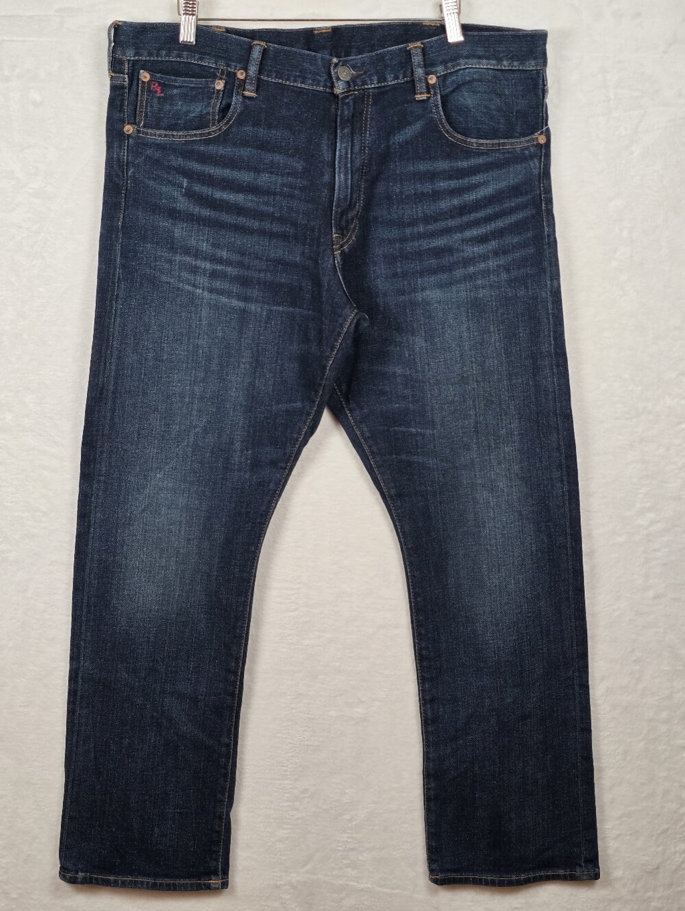 Polo Ralph Lauren Varick Slim Straight Dark Blue Denin Jeans Men's 38x30